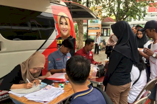 Giat pelayanan pengurusan dokumen Adminduk Dinas Dukcapil Klaten di CFD.