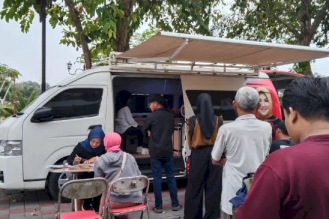 Giat pelayanan pengurusan dokumen Adminduk Dinas Dukcapil Klaten di CFD.