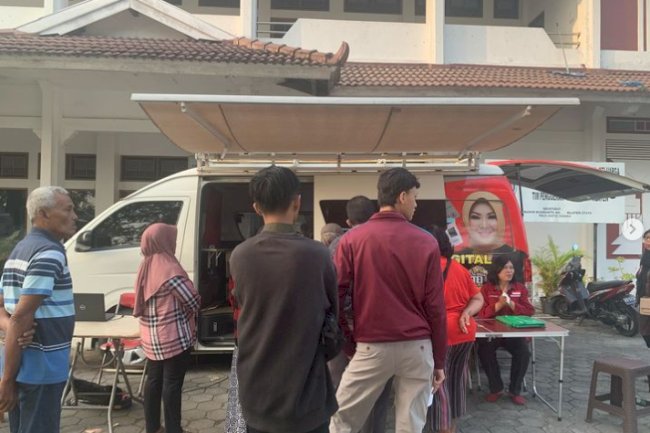 Giat pelayanan pengurusan dokumen Adminduk Dinas Dukcapil Klaten di CFD.