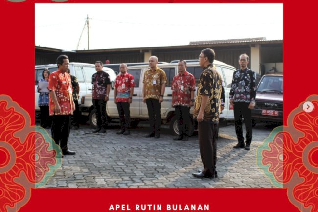 Apel pagi Dinas Kependudukan dan Pencatatan Sipil Kabupaten Klaten.