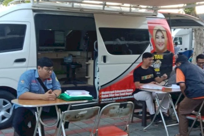 Giat pelayanan pengurusan dokumen Adminduk Dinas Dukcapil Klaten di CFD.