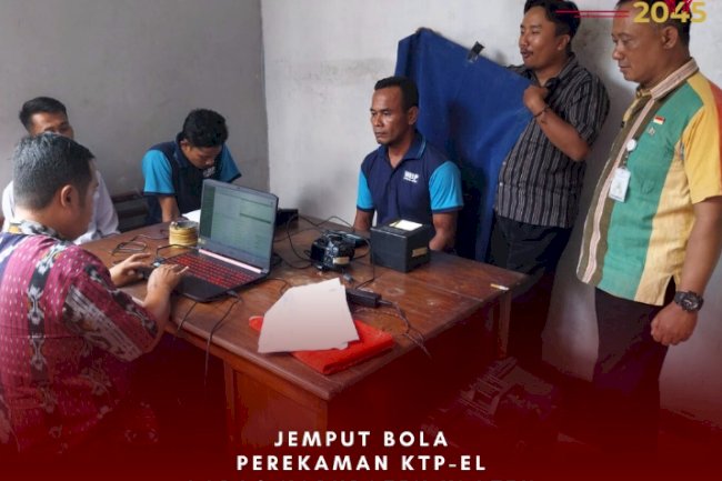JEMPUT BOLA Perekaman KTP-El di Lapas Kabupaten Klaten.