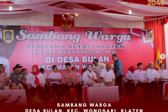 Kegiatan sambang warga di Desa Bulan, Kecamatan Wonosari, Klaten.