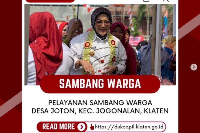 Kegiatan sambang warga di Desa Joton, Kec. Jogonalan, Klaten.