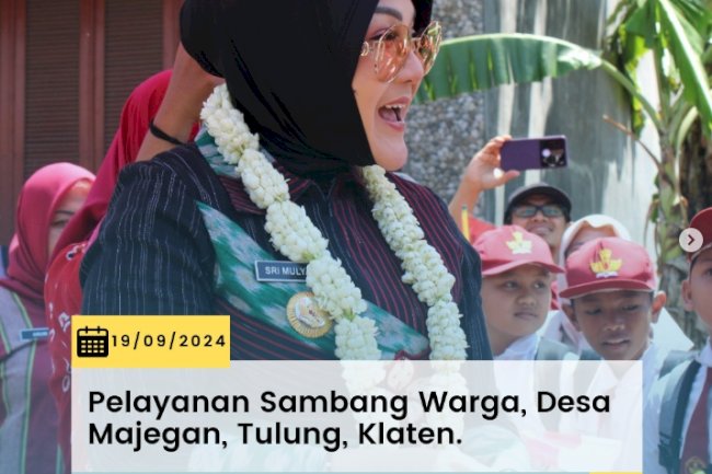 Kegiatan sambang warga di Desa Majegan, Kec. Tulung, Klaten.