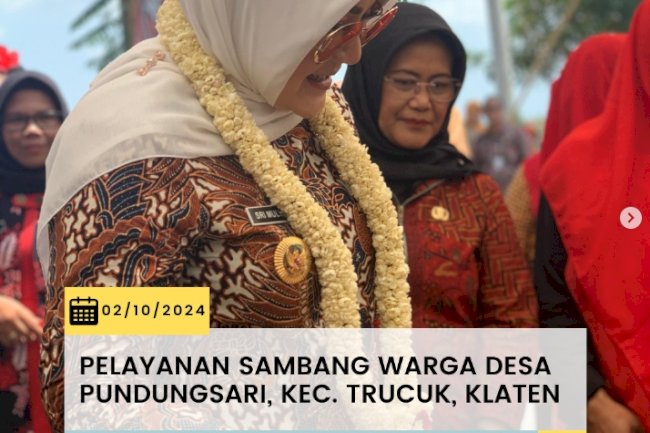 Kegiatan sambang warga di Desa Pundungsari, Kecamatan Trucuk, Klaten.