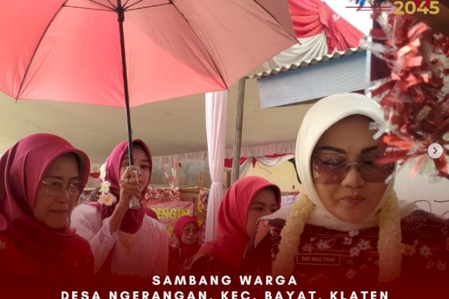 Kegiatan sambang warga di Desa Ngerangan, Kecamatan Bayat, Klaten.