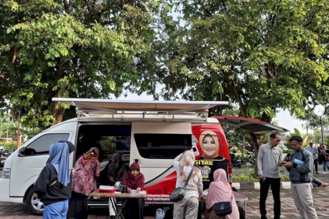 Giat pelayanan pengurusan dokumen Adminduk Dinas Dukcapil Klaten di CFD.