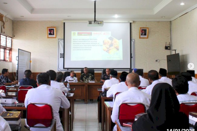Dinas Kependudukan dan Pencatatan Sipil Kabupaten Klaten melaksanakan Rapat Koordinasi.