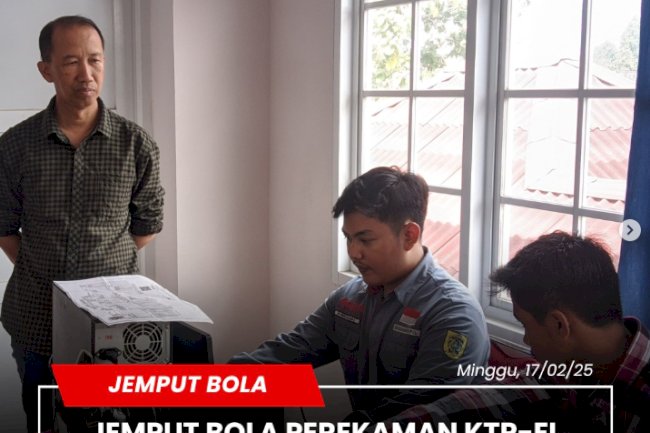 Disdukcapil Klaten melaksanakan jemput bola perekaman KTP-El Kecamatan Ceper.