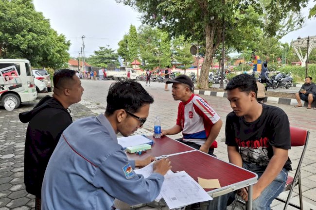 Giat pelayanan pengurusan dokumen Adminduk Dinas Dukcapil Klaten di CFD.