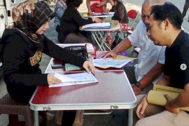 Giat pelayanan pengurusan dokumen Adminduk Dinas Dukcapil Klaten di CFD.