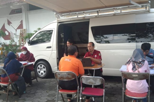 Giat pelayanan pengurusan dokumen Adminduk Dinas Dukcapil Klaten di CFD.