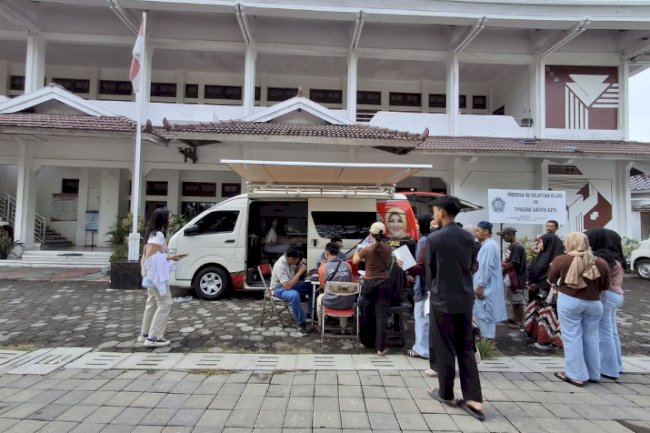 Giat pelayanan pengurusan dokumen Adminduk Dinas Dukcapil Klaten di CFD.