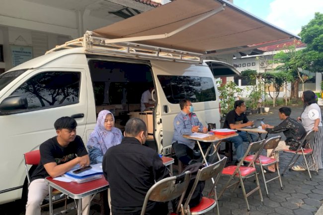 Giat pelayanan pengurusan dokumen Adminduk Dinas Dukcapil Klaten di CFD.