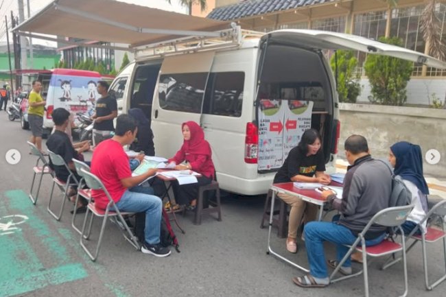 Giat pelayanan pengurusan dokumen Adminduk Dinas Dukcapil Klaten di CFD.