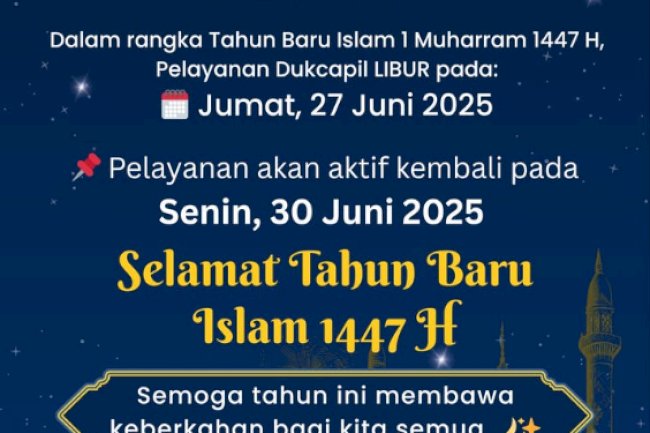 PENGUMUMAN PELAYANAN DINAS KEPENDUDUKAN DAN PENCATATAN SIPIL KABUPATEN KLATEN.