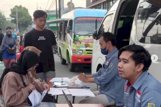 Giat pelayanan pengurusan dokumen Adminduk Dinas Dukcapil Klaten di CFD.