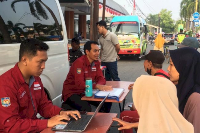 Giat pelayanan pengurusan dokumen Adminduk Dinas Dukcapil Klaten di CFD.