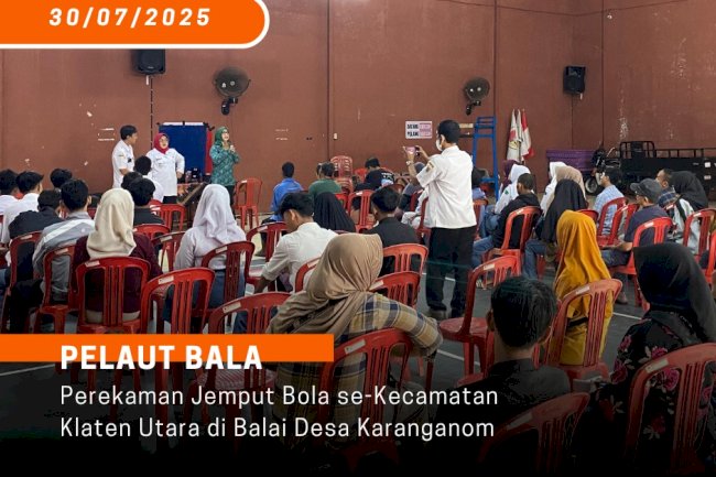 PELAUT BALA – Pelayanan Jemput Bola Disdukcapil Klaten, Hari Rabu, 30 Juli 2025, di Balai Desa Karanganom, Klaten Utara