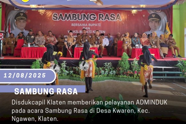 Sambang Warga Desa Kwaren, Kec. Ngawen. Selasa, 12 Agustus 2025