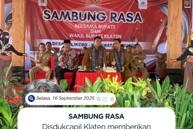 Sambang Warga Desa Kalikebo, Kec. Trucuk, Klaten. Selasa, 16 September 2025