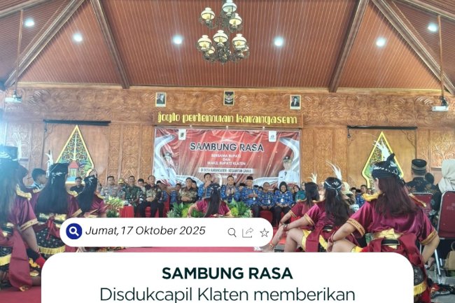 Sambung Rasa Desa Karangasem, Kec. Cawas. Klaten