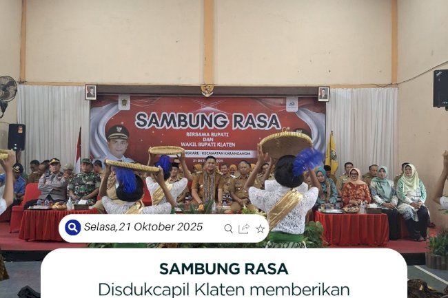 Sambung Rasa Desa Jungkare,Karanganom, Klaten