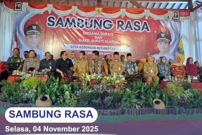 Disdukcapil Klaten turut hadir dalam Sambung Rasa Bupati dan Wakil Bupati Klaten 