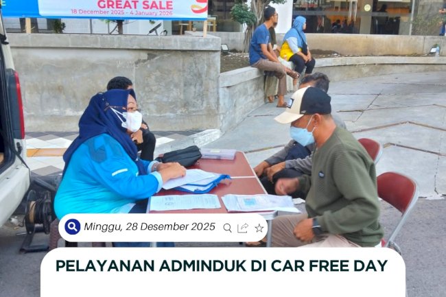 PELAYANAN ADMINDUK DI CAR FREE DAY