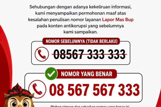 Pemkab Klaten Sampaikan Ralat dan Permohonan Maaf Terkait Nomor Layanan "Lapor Mas Bup"