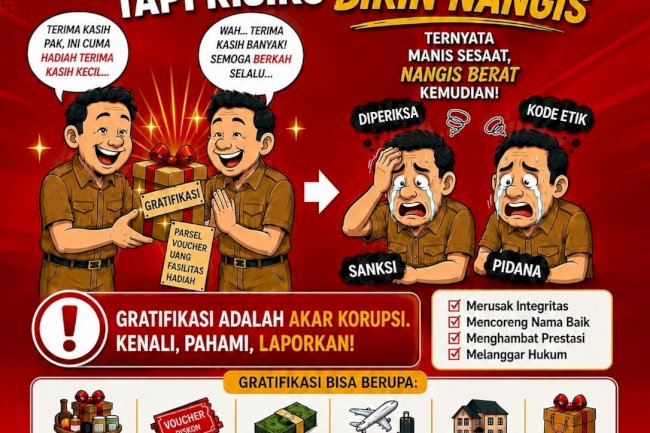 Gratifikasi Nampak Manis, Tapi Risikonya Bikin Nangis