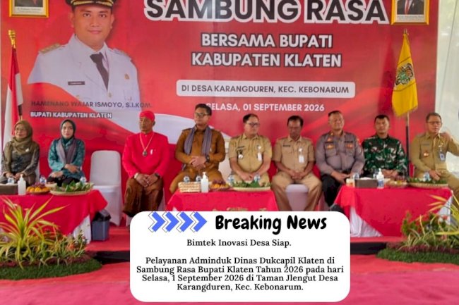 PELAYANAN ADMINDUK DI SAMBUNG RASA BUPATI KLATEN TAHUN 2026