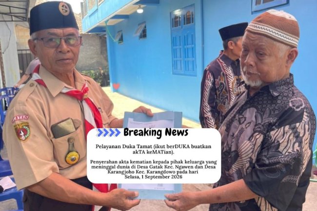 DUKA TAMAT “Ikut berDUKA, buatkan akTA keMATian.”