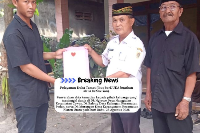 Duka Tamat "ikut berDUKA buatkan akTA keMATian"