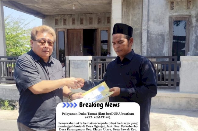 DUKA TAMAT “Ikut berDUKA, buatkan akTA keMATian.”