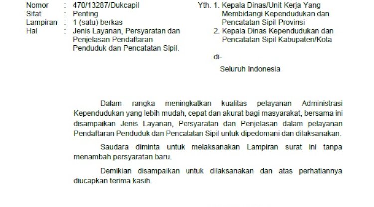 Jenis Layanan, Persyaratan Dan Penjelasan Pendaftaran Penduduk Dan ...