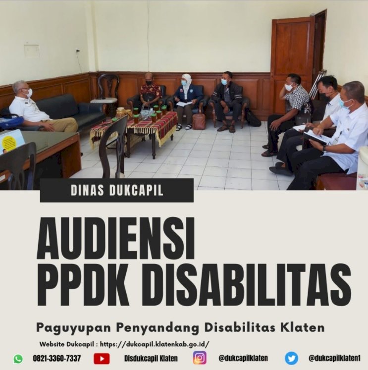 Pertemuan Audiensi PPDK Disabilitas (Paguyupan Penyandang Disabilitas Klaten)