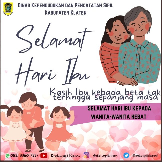 Selamat Hari Ibu Kepada Wanita-Wanita Hebat di Dunia.