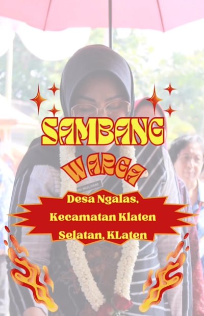 Kegiatan sambang warga yang digelar Desa Ngalas, Kecamatan Klaten Selatan, Klaten.