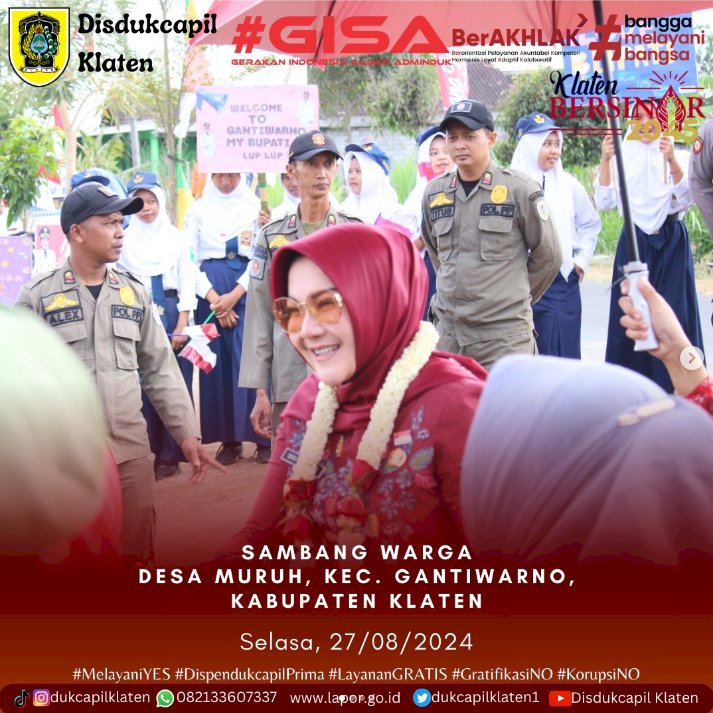 Kegiatan sambang warga di Desa Muruh, Kecamatan Gantiwarno, Klaten.