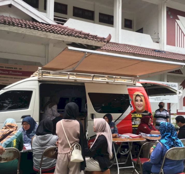 Giat pelayanan pengurusan dokumen Adminduk Dinas Dukcapil Klaten di CFD.