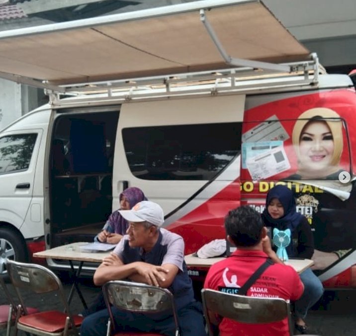 Giat pelayanan pengurusan dokumen Adminduk Dinas Dukcapil Klaten di CFD.