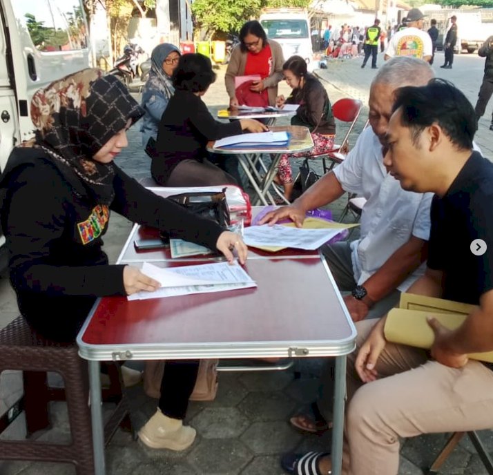 Giat pelayanan pengurusan dokumen Adminduk Dinas Dukcapil Klaten di CFD.