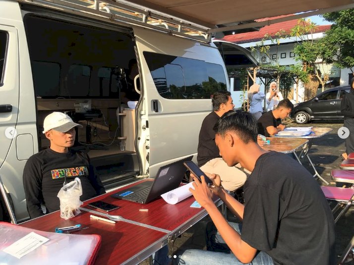 Giat pelayanan pengurusan dokumen Adminduk Dinas Dukcapil Klaten di CFD.