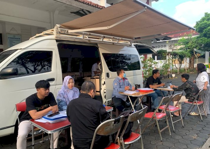 Giat pelayanan pengurusan dokumen Adminduk Dinas Dukcapil Klaten di CFD.