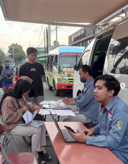Giat pelayanan pengurusan dokumen Adminduk Dinas Dukcapil Klaten di CFD.