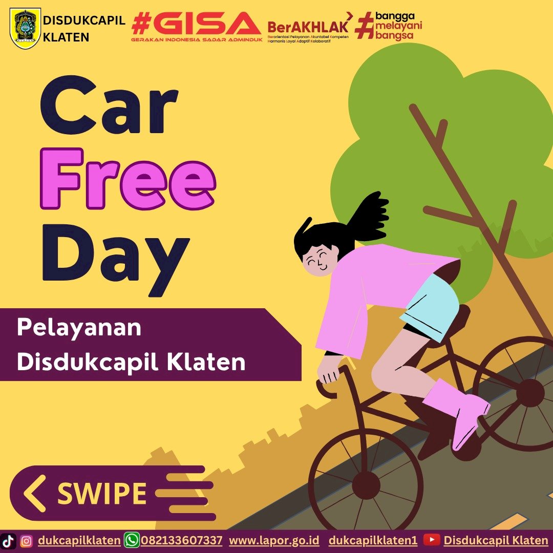 Dukcapil in CarFreeDay 