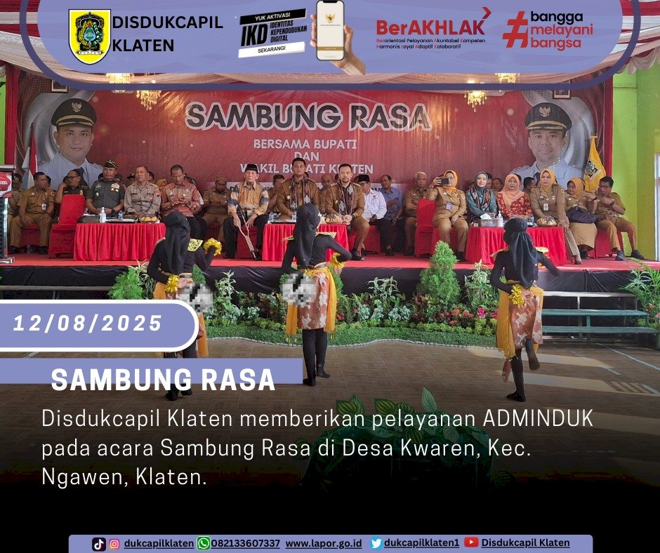 Sambang Warga Desa Kwaren, Kec. Ngawen. Selasa, 12 Agustus 2025