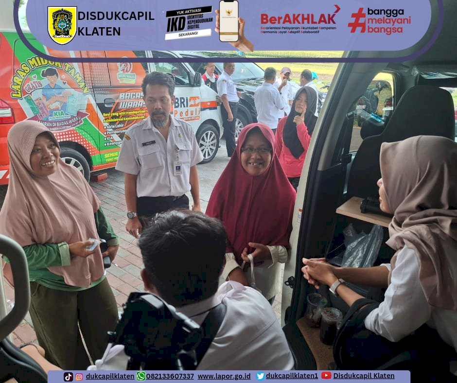 Bupati dan Wakil Bupati Klaten Sambung Rasa Desa Mutihan, Disdukcapil Hadirkan Layanan Adminduk Gratis